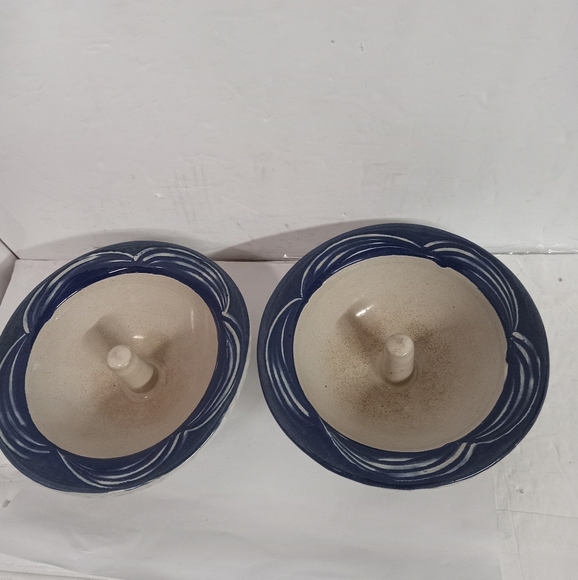 2 Vintage Apple Baking Dishs Original , Glaze Pottery - Picture 1 of 6